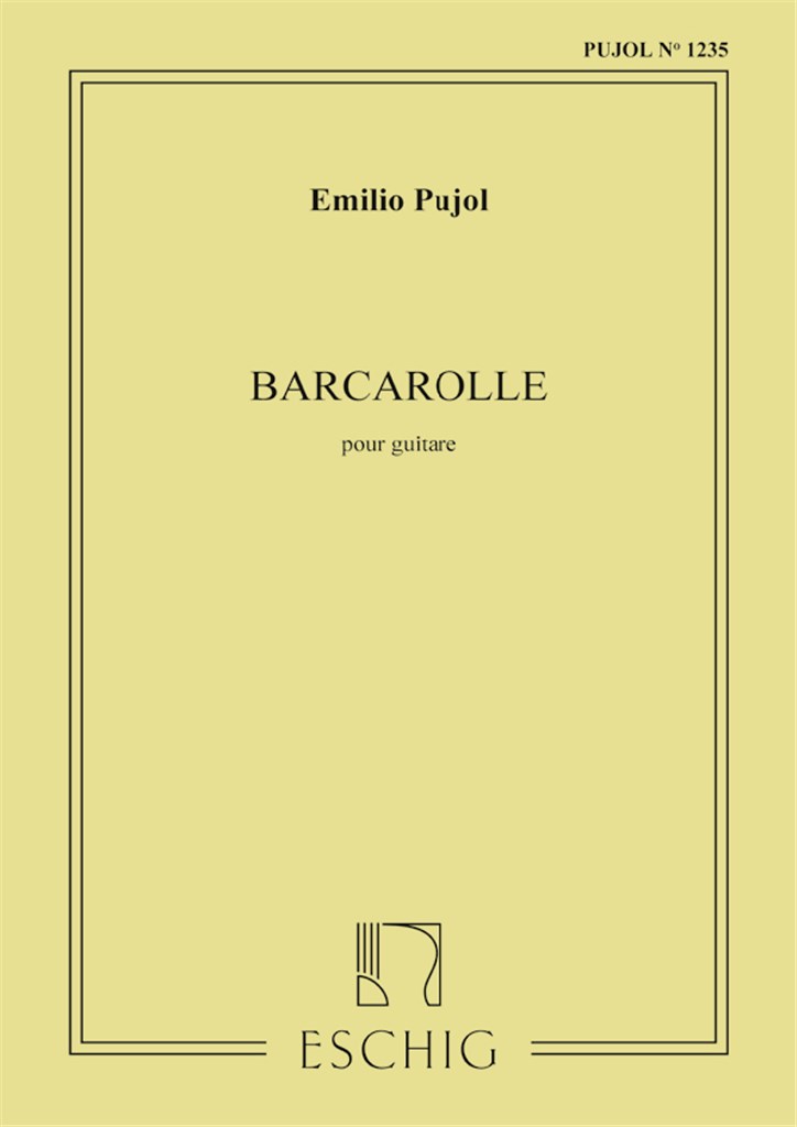 Barcarolle (Pujol 1235) Guitare